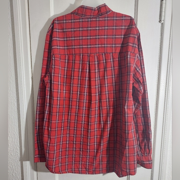 Ralph Lauren Chaps Plaid Lightweight Button Down Holiday Christmas Gift Vintage - Picture 8 of 8